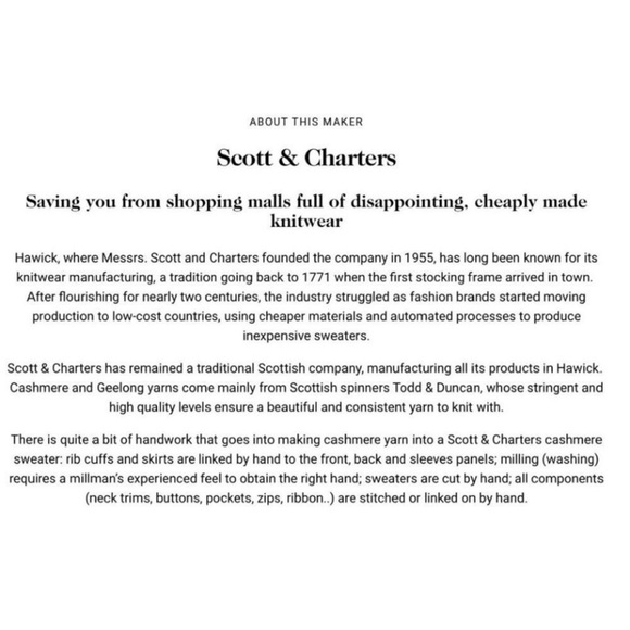 Scott & Charters of Hawick Merino Sweater Carnoustie Golf Links Pullover - Picture 10 of 15